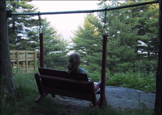 Relaxing at Silver Hill Campsite, AT, Connecticut