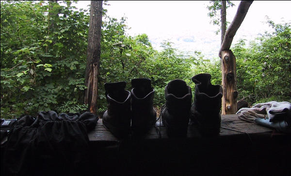 Resting boots,  AT, Connecticut