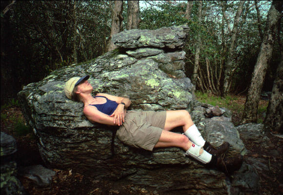 Resting, Blood Mountain , GA, AT