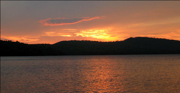 Sunset, West Carry Pond, AT, Maine