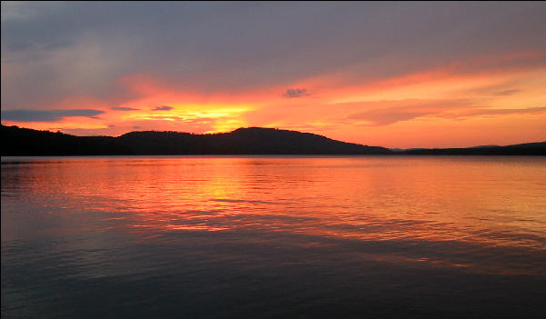 Sunset, West Carry Pond, AT, Maine