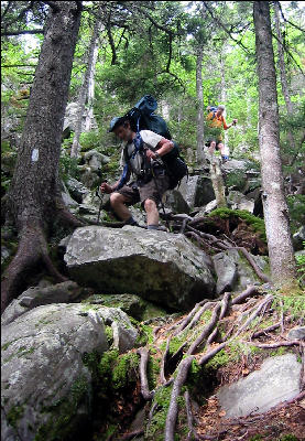 Down Fourth Mountain, AT, Maine