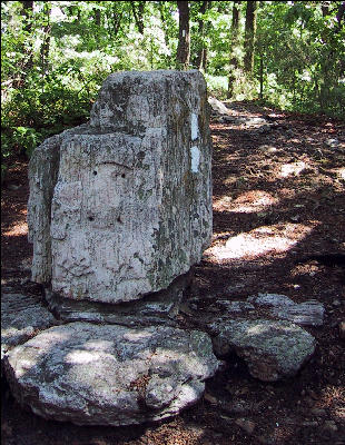 Sign on Rock 