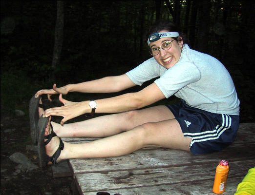 Stretching, Long Trail, Vermont