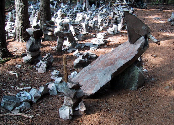 Rock Sculpture, Long Trail, Vermont