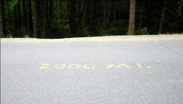 2000 Mile Sign, AT, Maine