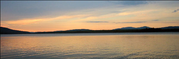 Sunset, West Carry Pond, AT, Maine