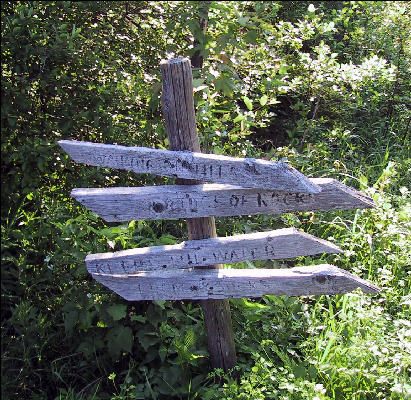 AT Sign, Griffith Lake, Long Trail, Vermont