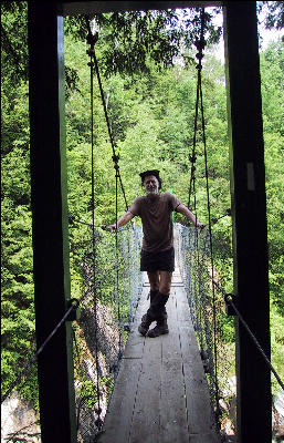 Bridge over Clarendon Gorge, Long Trail, Vermont