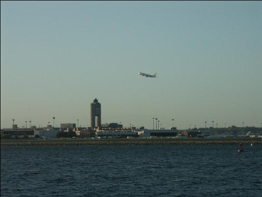 PICT5893 Plane and Tower Logan Airport Boston 