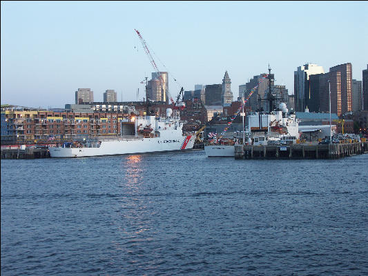 PICT6041 Coast Guard At Sunset Boston Harbor 