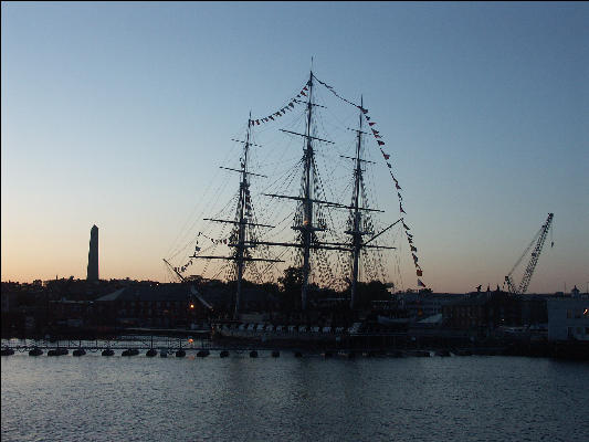 PICT6074 Old Ironsides From Harbor At Sunset Boston 