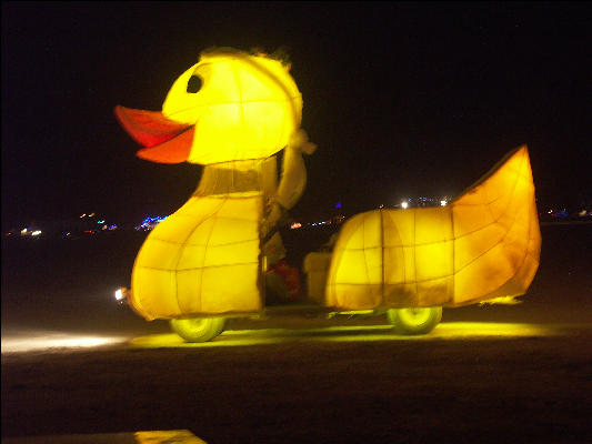 PICT8577 Art Car At Night Burning Man Black Rock City Nevada