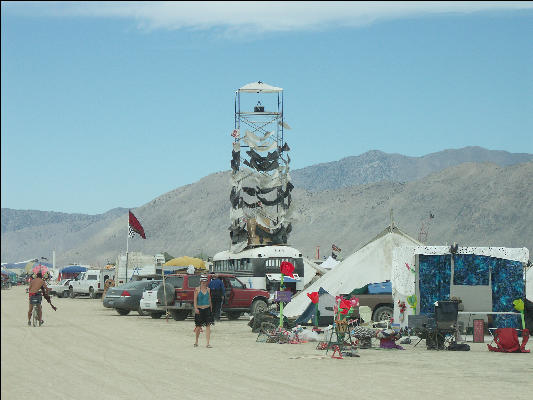 Pict8770 Art Tower Burning Man Black Rock City Nevada