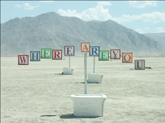 Pict9612 Art Where Are You Burning Man Black Rock City Nevada