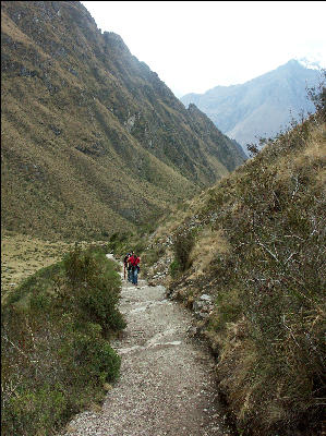 Coming up to Dead Woman's Pass Inca Trail