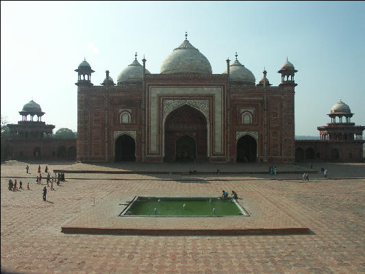 Pict4010 Taj Mahal Three Dome Mosque Agra