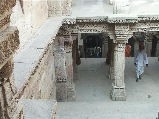 Pict1477 Adalaj Wav Baolis Step Well Going Down Stairs Ahmedabad Amdavad