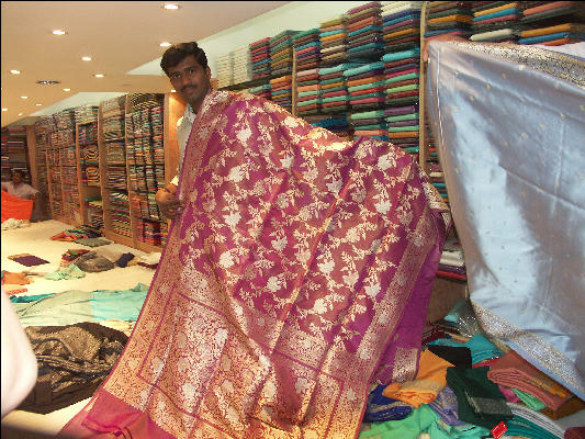 Pict0065 Shopping for Sari Bangalore