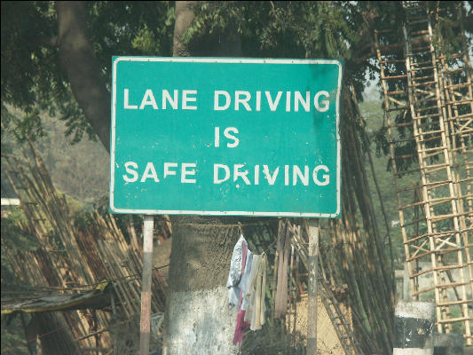 Pict4468 Lane Driving Is Safe Driving Delhi