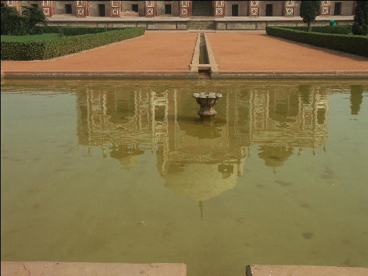 Pict4485 Reflection Humayun's Tomb Delhi