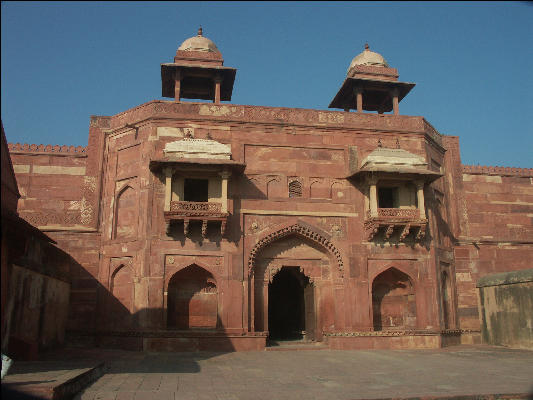 Pict3658 Entrance Jodhbais Palace Fatehpur Sikri