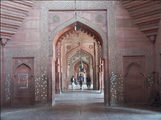 Pict3797 Hallway Mosque Jami Masjid Fatehpur Sikri