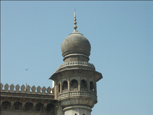 Pict0784 Minaret Mecca Masjid Hyderabad