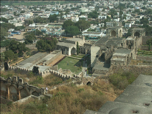 Pict0832 Overview Golkonda Fort Hyderabad