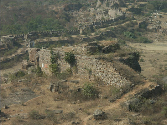Pict0871 Wall Golkonda Fort Hyderabad