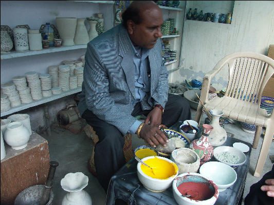 Pict2729 Pottery Dye With Artist Jaipur