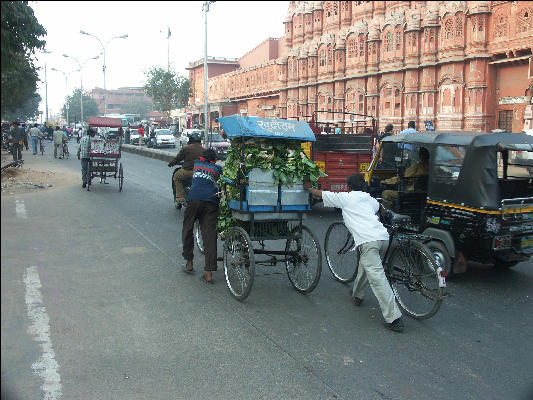 Pict2787 Street Scene Near Hawa Mahal Jaipur