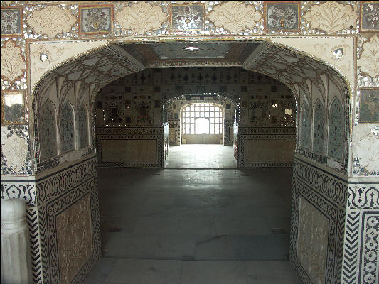 Pict2900 Hallway Jai Mandir Amber Fort Jaipur