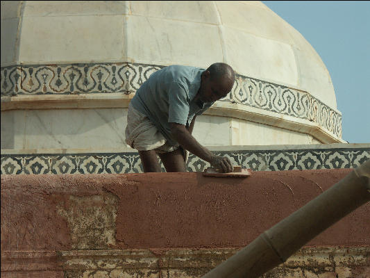 Pict2904 Amber Man At Work Fort Jaipur