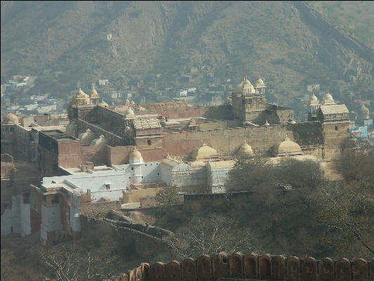 Pict2939 From Jaigarh Fort Looking To Amber Fort Jaipur