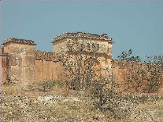 Pict2943 Wall Amber Fort Jaipur