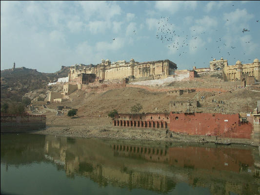 Pict2960 Amber Fort Reflection Jaipur