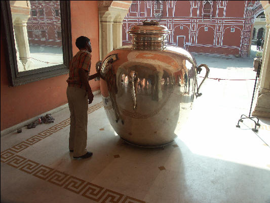 Pict3003 City Palace Museum Polishing Urns Jaipur