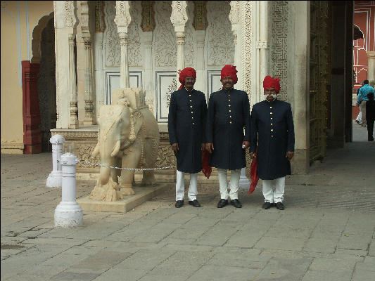 Pict3062 City Palace Museum Guards Jaipur
