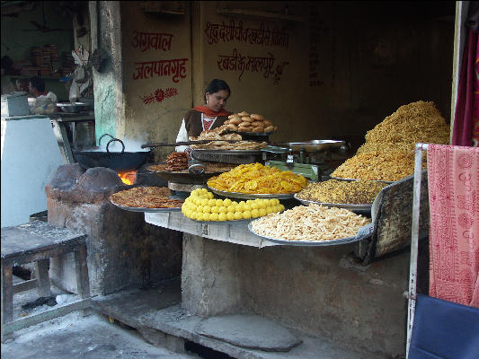 Pict2545 Food Vendor Sadar Bazaar Pushkar