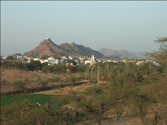 Pict2610 View Of Savitri Temple And Countryside Pushkar