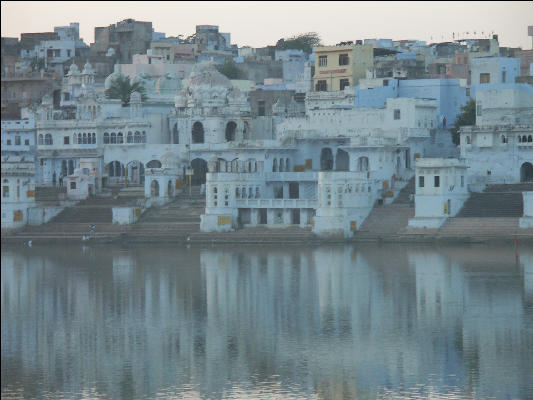 Pict2637 View Of Ghats Across Lake Pushkar