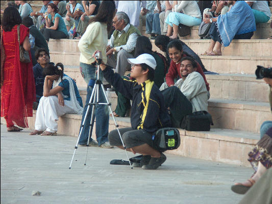 Pict2643 Camera Buff Watching Sunset Pushkar