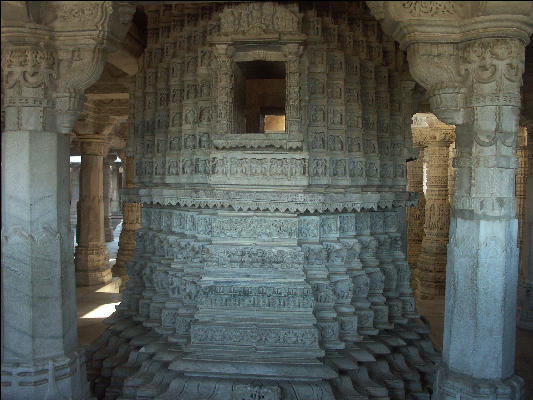 Pict2167 Interior Chaumukha Mandir Jain Temple Rankapur