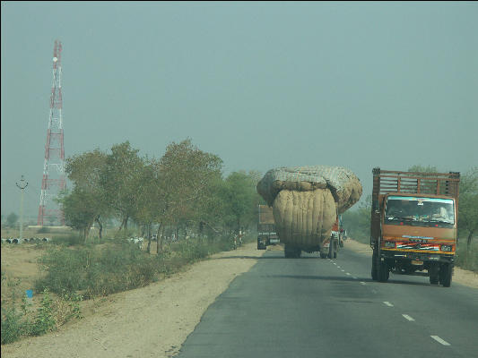 Pict3156 Truck With Cotton Ranthambore National Park