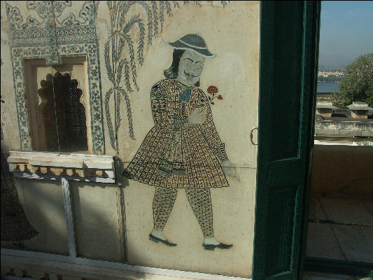 Pict1587 Wall Decoration Inlay Glass City Palace Udaipur