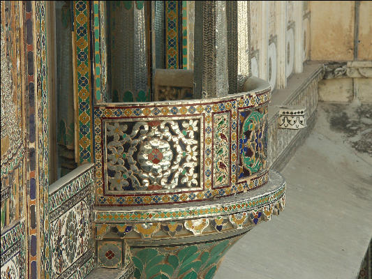 Pict1606 Inlay On Balcony City Palace Udaipur