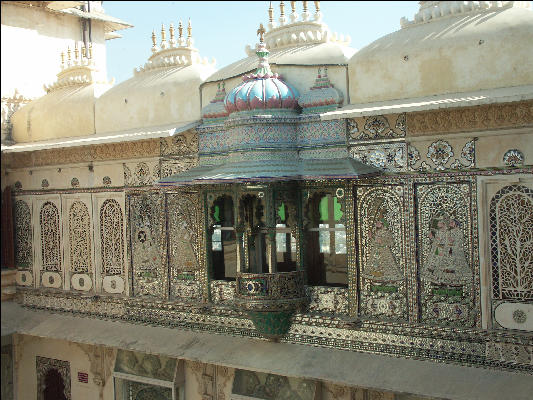 Pict1608 Balcony Courtyard City Palace Udaipur