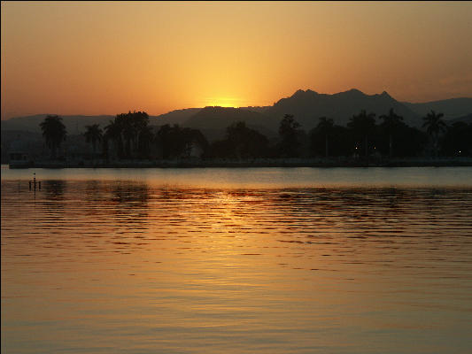 Pict1925 Sunset Fateh Sagar Udaipur