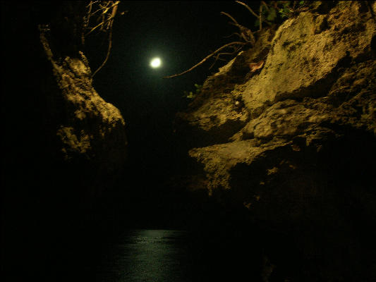 Pict8351 Moonlight From Cave On West End Negril Jamaica